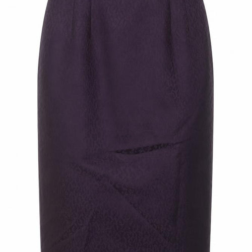 kaspa Womens Purple Animal Print Polyester Straight & Pencil Skirt Size 10 Button