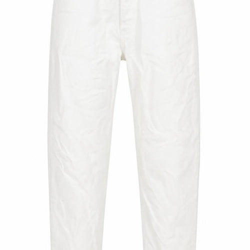 Gap Womens White Cotton Tapered Jeans Size 28 in L24 in Regular Button