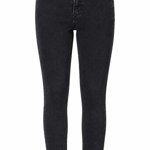 Marks and Spencer Womens Grey Cotton Skinny Jeans Size 8 L25 in Regular Button