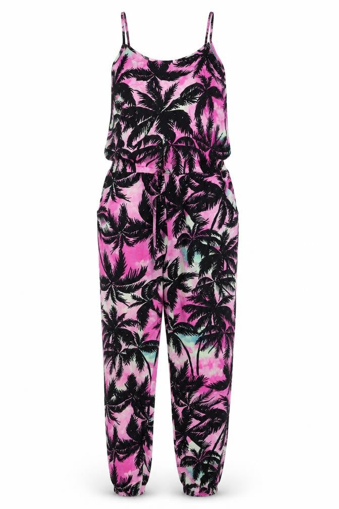 F&F Womens Multicoloured Geometric Viscose Jumpsuit One-Piece Size 6 L27 in Pullover