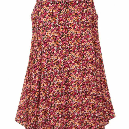 QED London Womens Pink Floral Viscose A-Line Size M Crew Neck Pullover - Size M/L