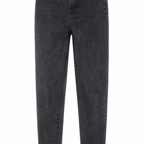 Denim & Co. Womens Grey Cotton Skinny Jeans Size 10 L27 in Regular Button