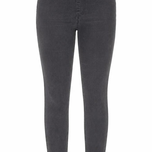 Marks and Spencer Womens Grey Cotton Jegging Trousers Size 8 L28 in Regular