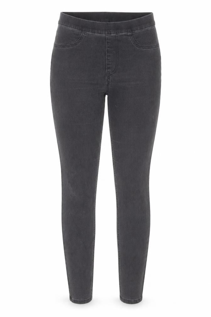 Marks and Spencer Womens Grey Cotton Jegging Trousers Size 8 L28 in Regular
