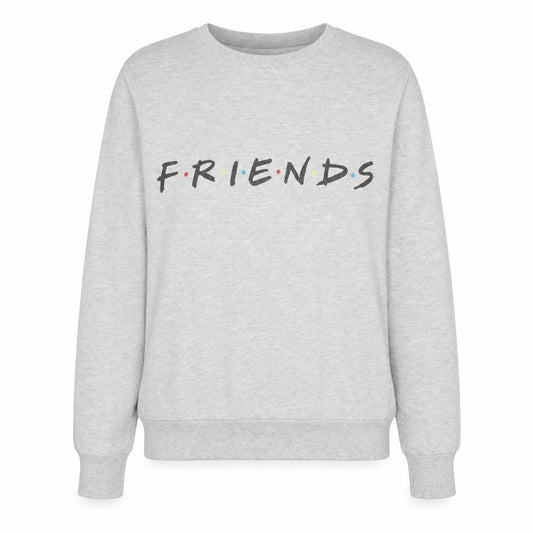 Front view of Primark women’s grey polyester pullover sweatshirt, size UK 6, pullover - friends