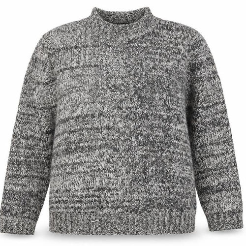 Balsamik Womens Grey Mock Neck Acrylic Pullover Jumper Size 10 - UK size 10-12