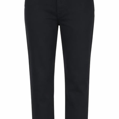 Marks and Spencer Womens Black Cotton Straight Jeans Size 36 in L31 in Regular Button
