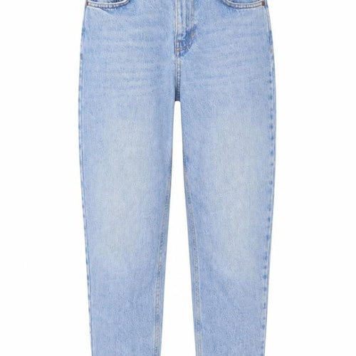 Topshop Womens Blue Cotton Mom Jeans Size 26 in L30 in Regular Button