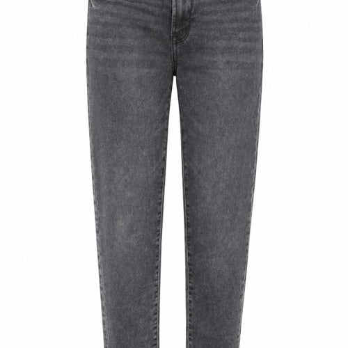 NEXT Womens Grey Cotton Tapered Jeans Size 30 L29 in Slim Zip
