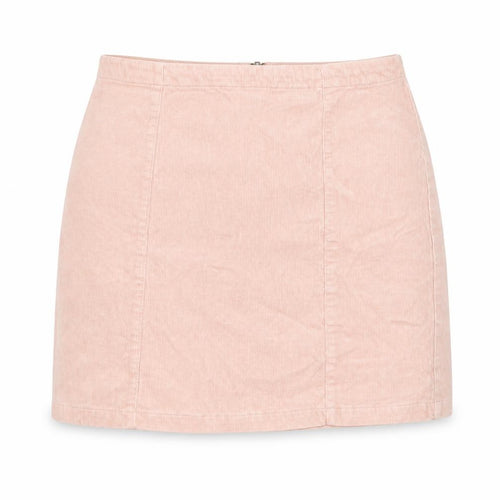 FOREVER 21 Womens Pink Cotton A-Line Skirt Size L Zip