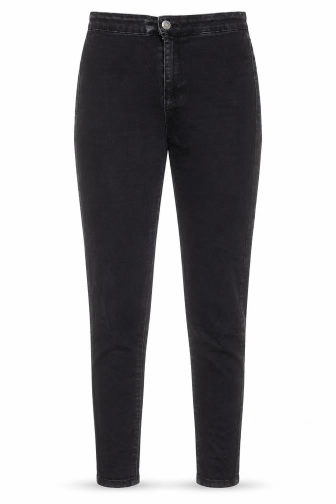 Denim & Co. Womens Black Cotton Skinny Jeans Size 8 L27 in Regular Button