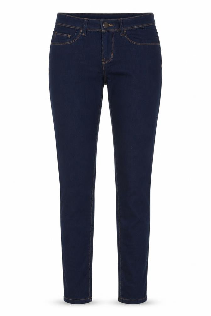 Denim & Co. Womens Blue Cotton Skinny Jeans Size 4 L30 in Regular Button