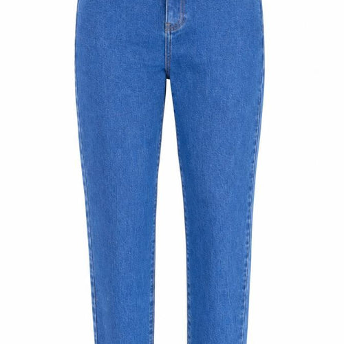 zamira Womens Blue Cotton Straight Jeans Size 32 in L30 in Regular Button
