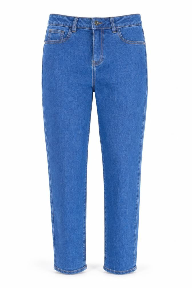 zamira Womens Blue Cotton Straight Jeans Size 32 in L30 in Regular Button