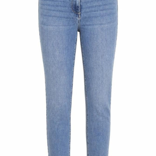 NEXT Womens Blue Cotton Skinny Jeans Size 10 L29 in Regular Button