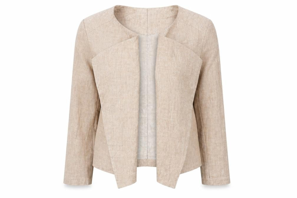 Front view of New Look women’s pink jacket blazer, size UK 12