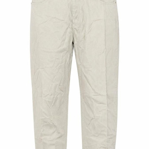 Mackays Womens Beige Cotton Mom Jeans Size 36 in L29 in Regular Zip