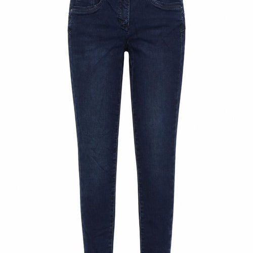 Preworn Womens Blue Polyester Skinny Jeans Size 10 L28 in Regular Zip