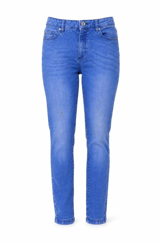 Cherokee Womens Blue Cotton Skinny Jeans Size 8 L29 in Regular Button