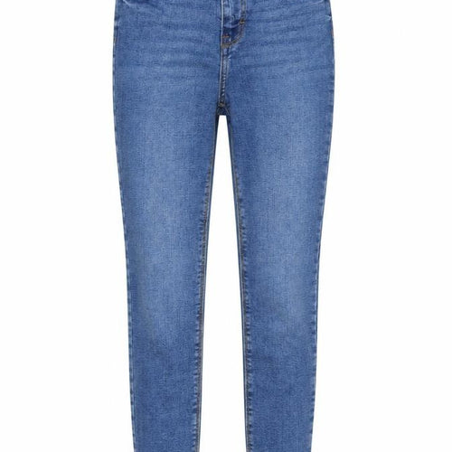 Denim & Co. Womens Blue Cotton Skinny Jeans Size 4 L26 in Regular Button