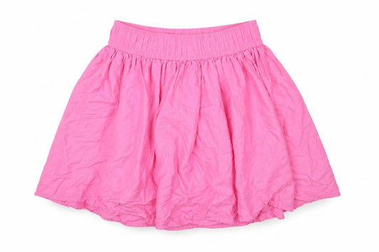 L.O.G.G Girls Pink Viscose Mini Skirt Size 12-13 Years Regular