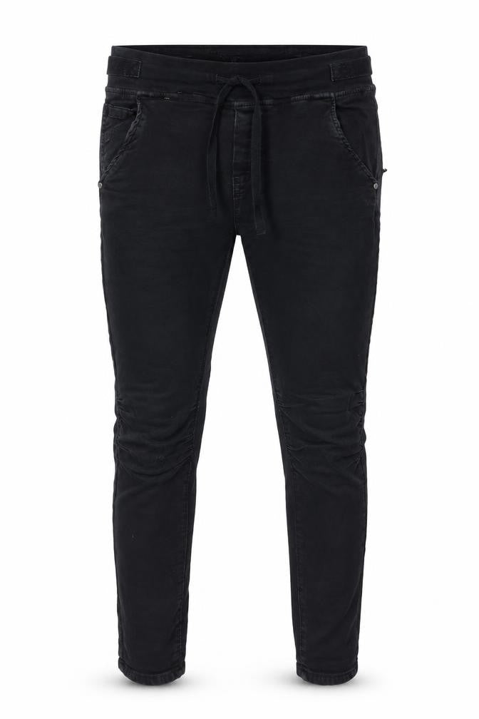 Preworn Mens Black Cotton Trousers Size S L29 in Regular