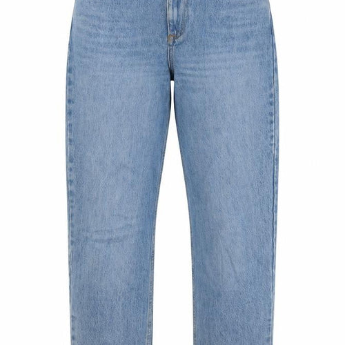 ASOS Womens Blue Cotton Straight Jeans Size 25 in L30 in Regular Button