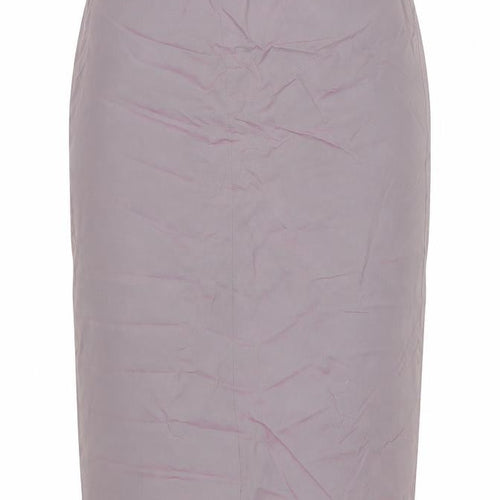 Topshop Womens Grey Viscose Straight & Pencil Skirt Size 10