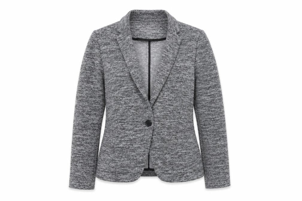 Marks & Spencer Womens Grey Polyester Jacket Suit Jacket Size 10