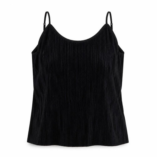 Jasmine & Juliana Womens Black Polyester Camisole Tank Size XL V-Neck