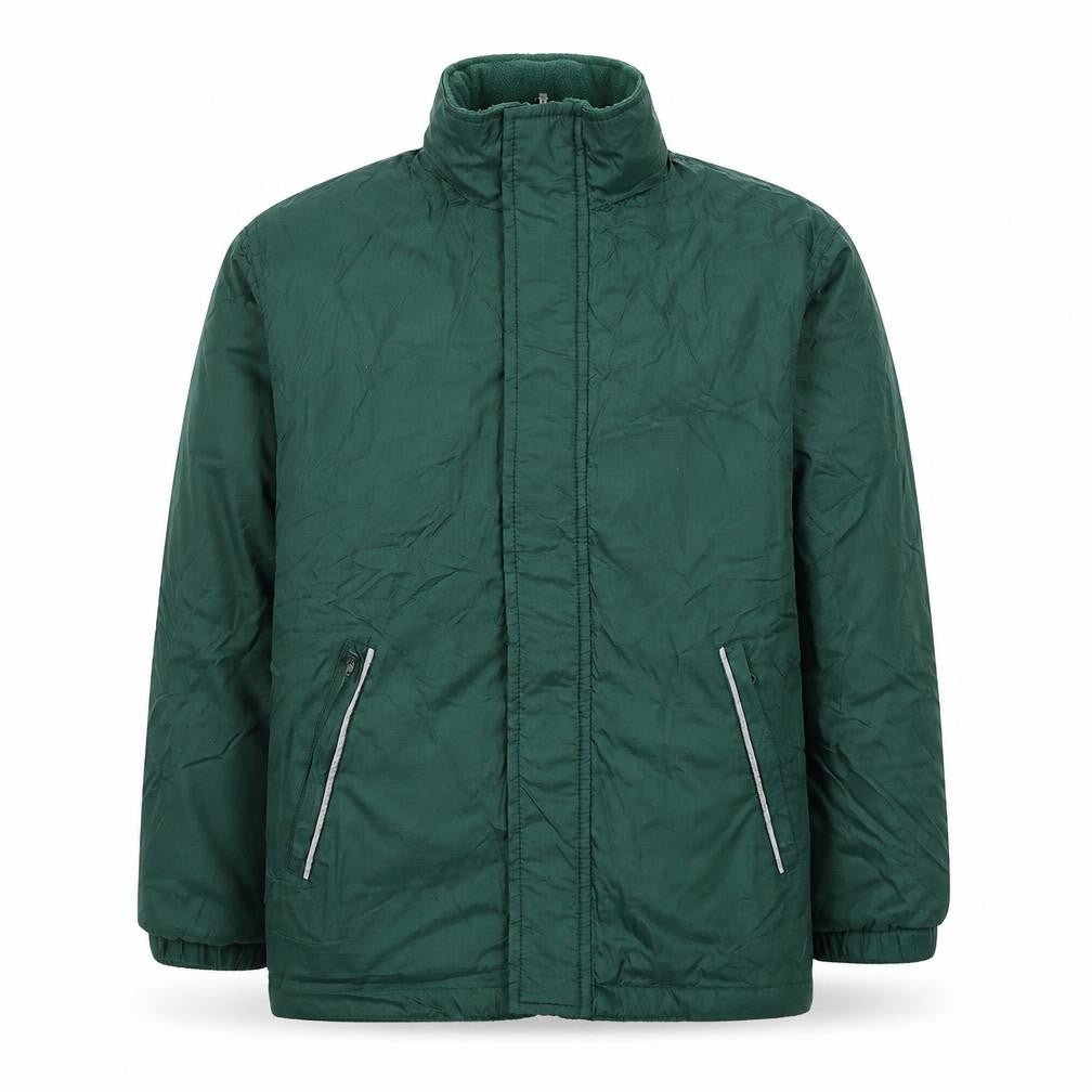 Snowgoose Boys Green Windbreaker Coat Size 7-8 Years Zip