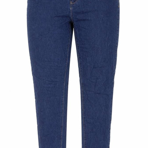 Denim & Co. Womens Blue Cotton Skinny Jeans Size 14 L30 in Regular Button
