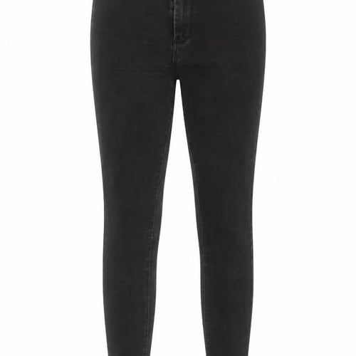 Denim & Co. Womens Black Cotton Skinny Jeans Size 8 L28 in Regular Button