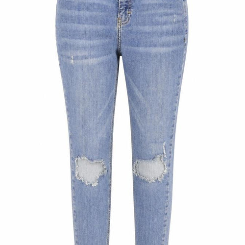 Topshop Womens Blue Cotton Skinny Jeans Size 28 in L30 in Regular Zip