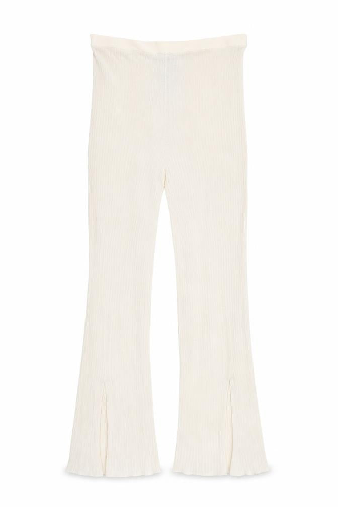 Zara Womens Beige Viscose Trousers Size L L29.5 in Regular