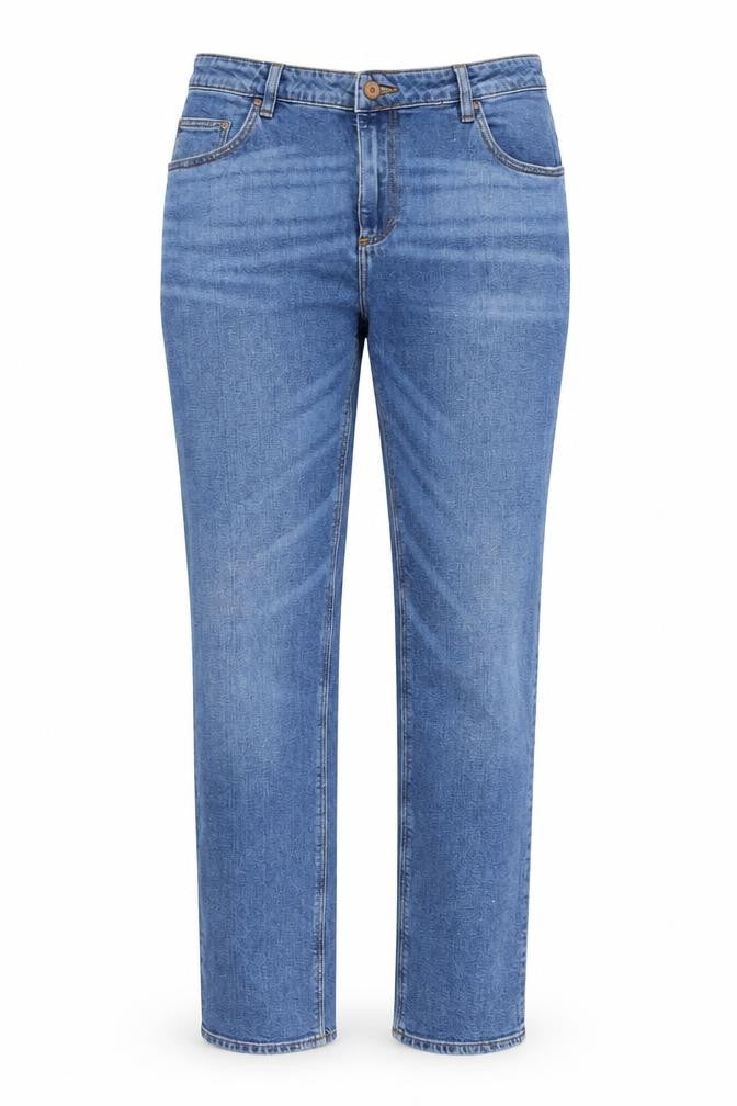 ASOS Womens Blue Cotton Straight Jeans Size 36 in L32 in Regular Zip