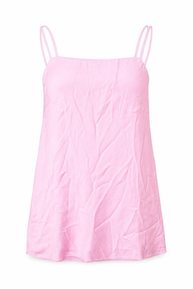 Front view of Zara women’s pink polyester a-line, size XL, cowl neck pullover