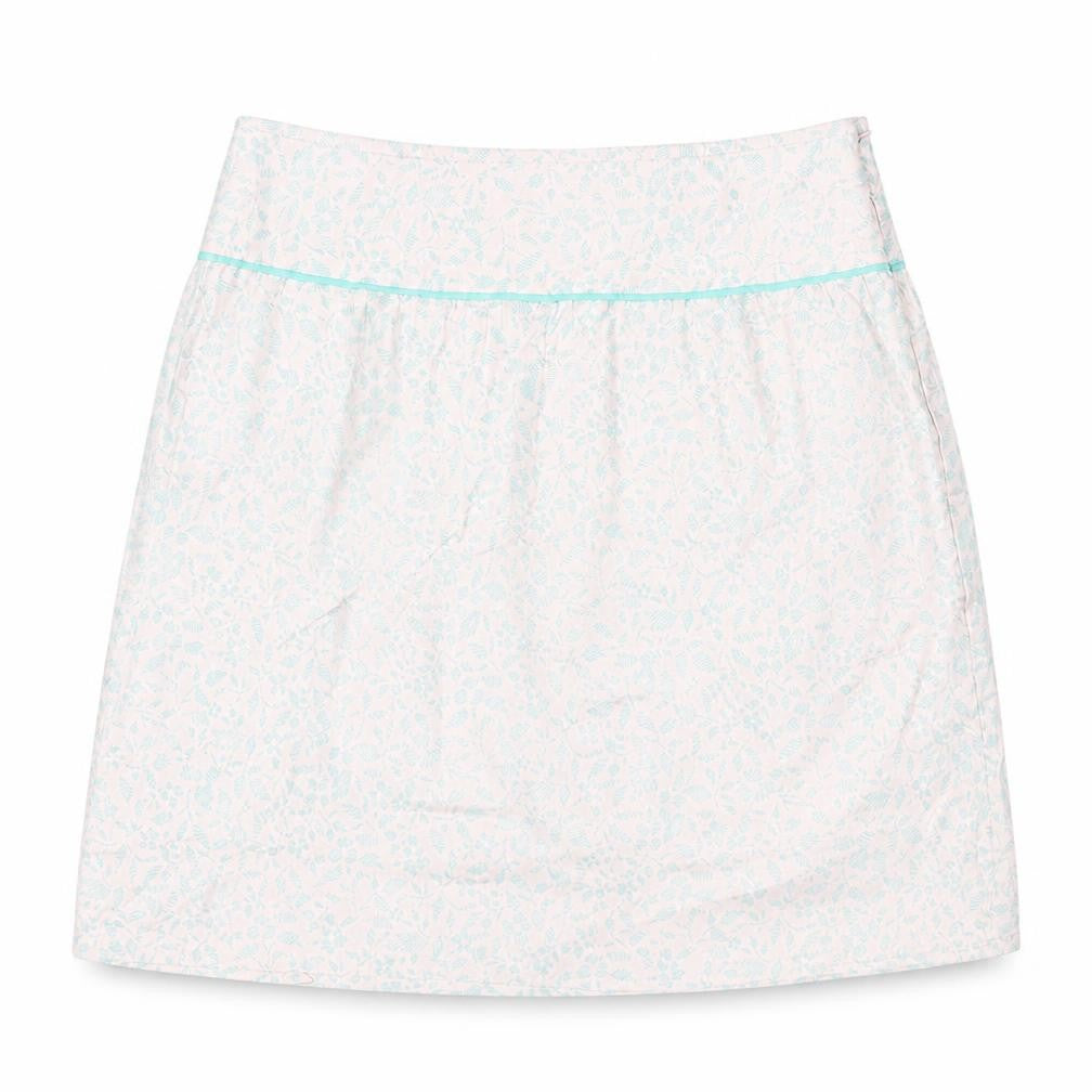 MK Womens Multicoloured Geometric Cotton A-Line Skirt Size 14 Zip