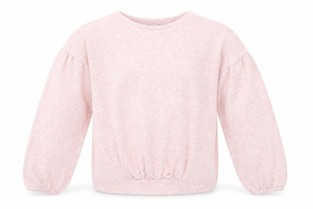 Front view of Tu girls’ pink viscose pullover sweatshirt, size 9, years pullover