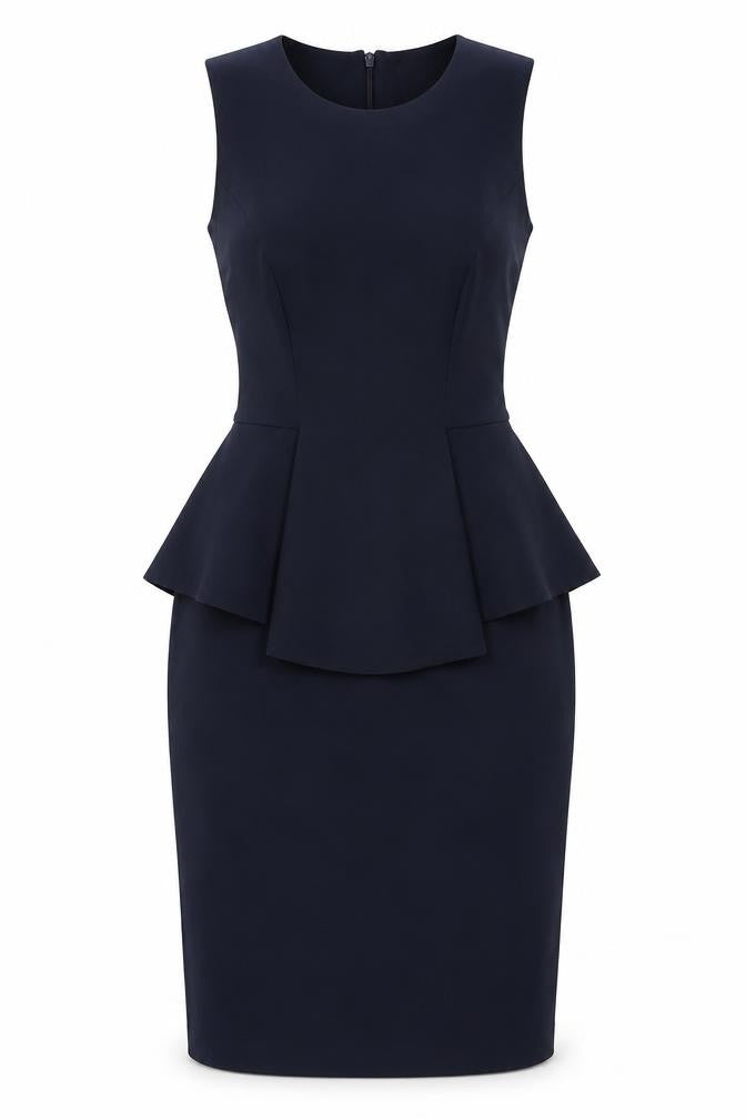 Lost Womens Blue Polyester A-Line Size 10 Round Neck Zip