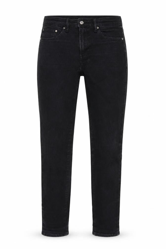 Skinny&Denim Womens Black Cotton Straight Jeans Size 30 in L29 in Regular Zip