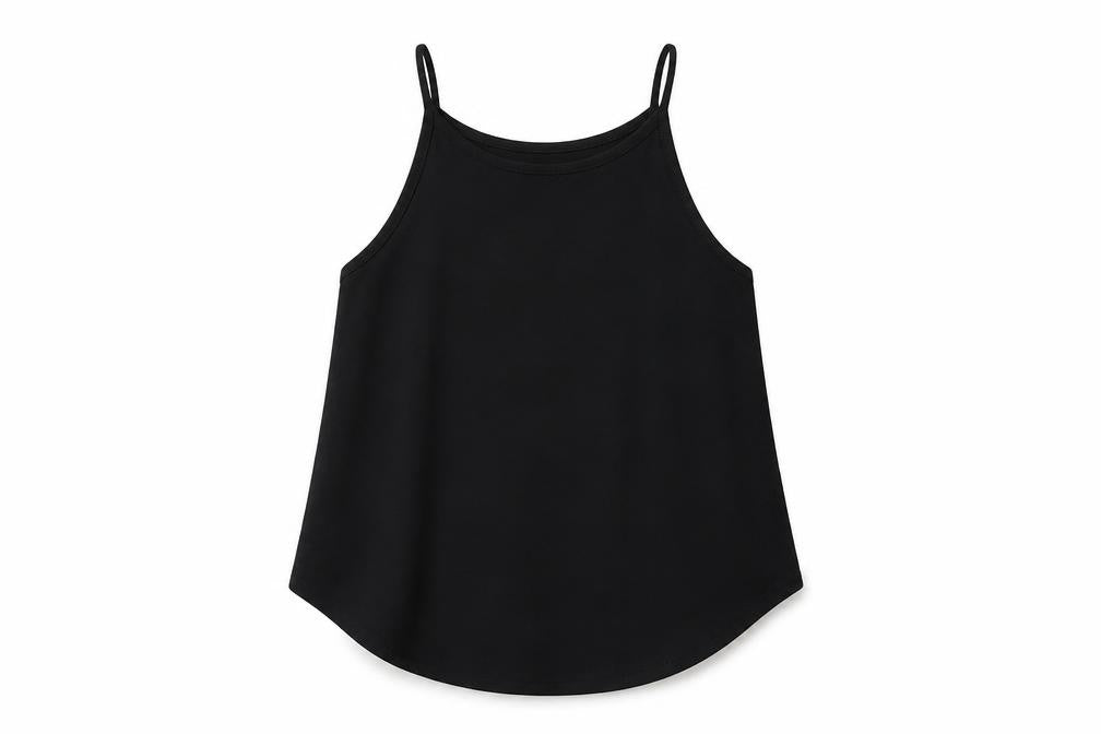 Abercombie&Fitch Womens Black Polyester Camisole Tank Size S Round Neck