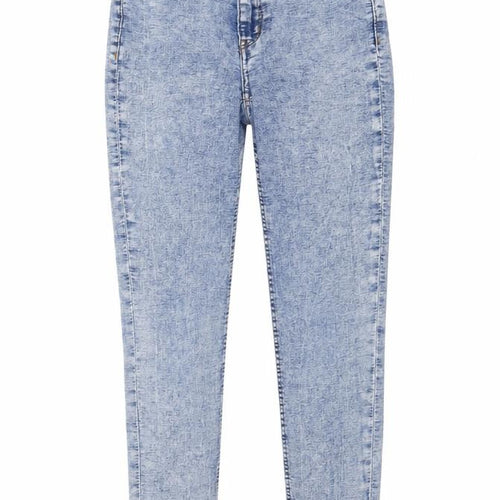 H&M Womens Blue Cotton Skinny Jeans Size M L29 in Regular Button