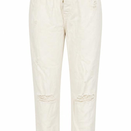 Denim & Co. Womens Beige Cotton Mom Jeans Size 12 L26 in Regular Button