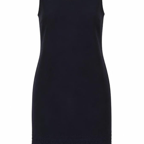 Hamells Womens Blue Polyester Tank Dress Size 14 Round Neck Zip