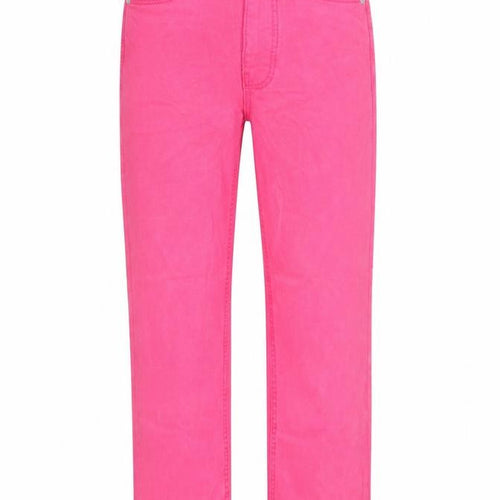 Marks and Spencer Womens Pink Lyocell Straight Jeans Size 6 L20 in Regular Zip