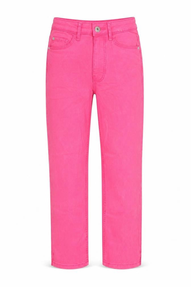 Marks and Spencer Womens Pink Lyocell Straight Jeans Size 6 L20 in Regular Zip