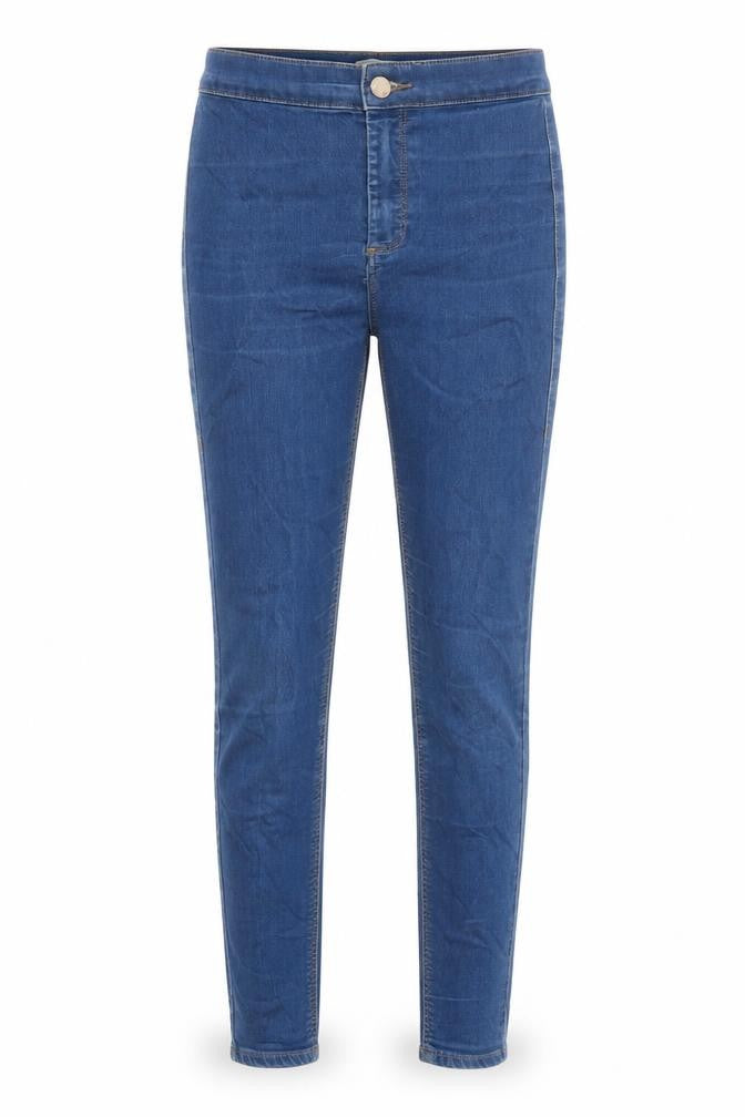 Topshop Womens Blue 100% Cotton Skinny Jeans Size 26 in L30 in Extra-Slim Button