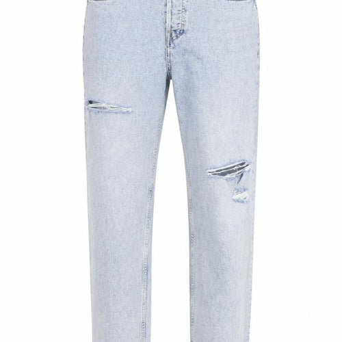 H&M Mens Blue Cotton Straight Jeans Size 29 in L30 in Regular Button