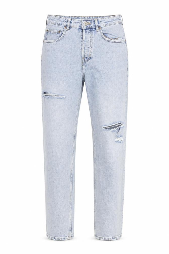 H&M Mens Blue Cotton Straight Jeans Size 29 in L30 in Regular Button